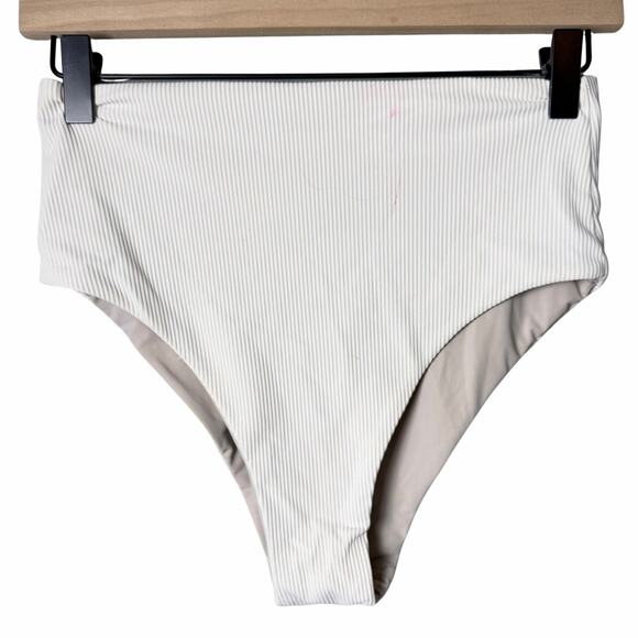 Lululemon Clear Waters Ribbed High-Waist Skimpy Bikini Bottom Ivory - Picture 1 of 8